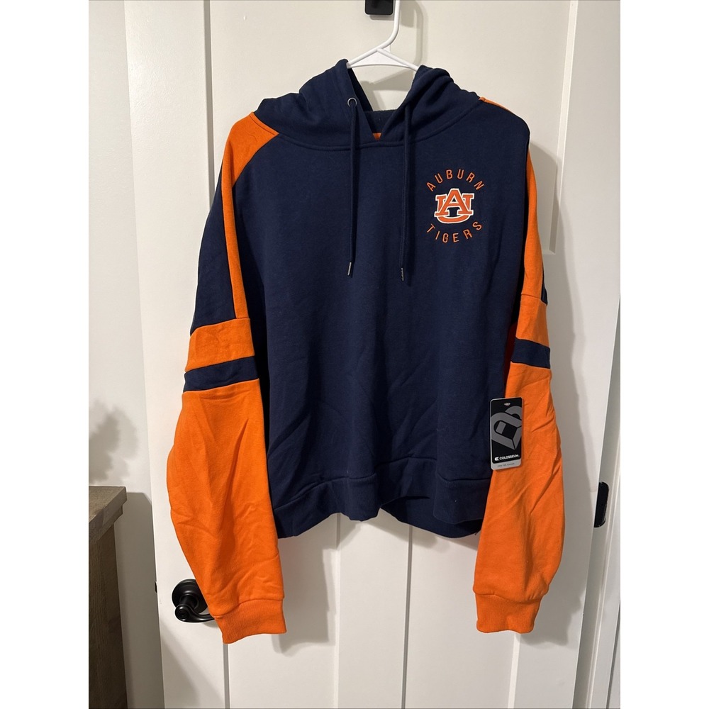 Auburn Tigers Colosseum Hoodie - Navy/Orange Long Sleeve Small New
